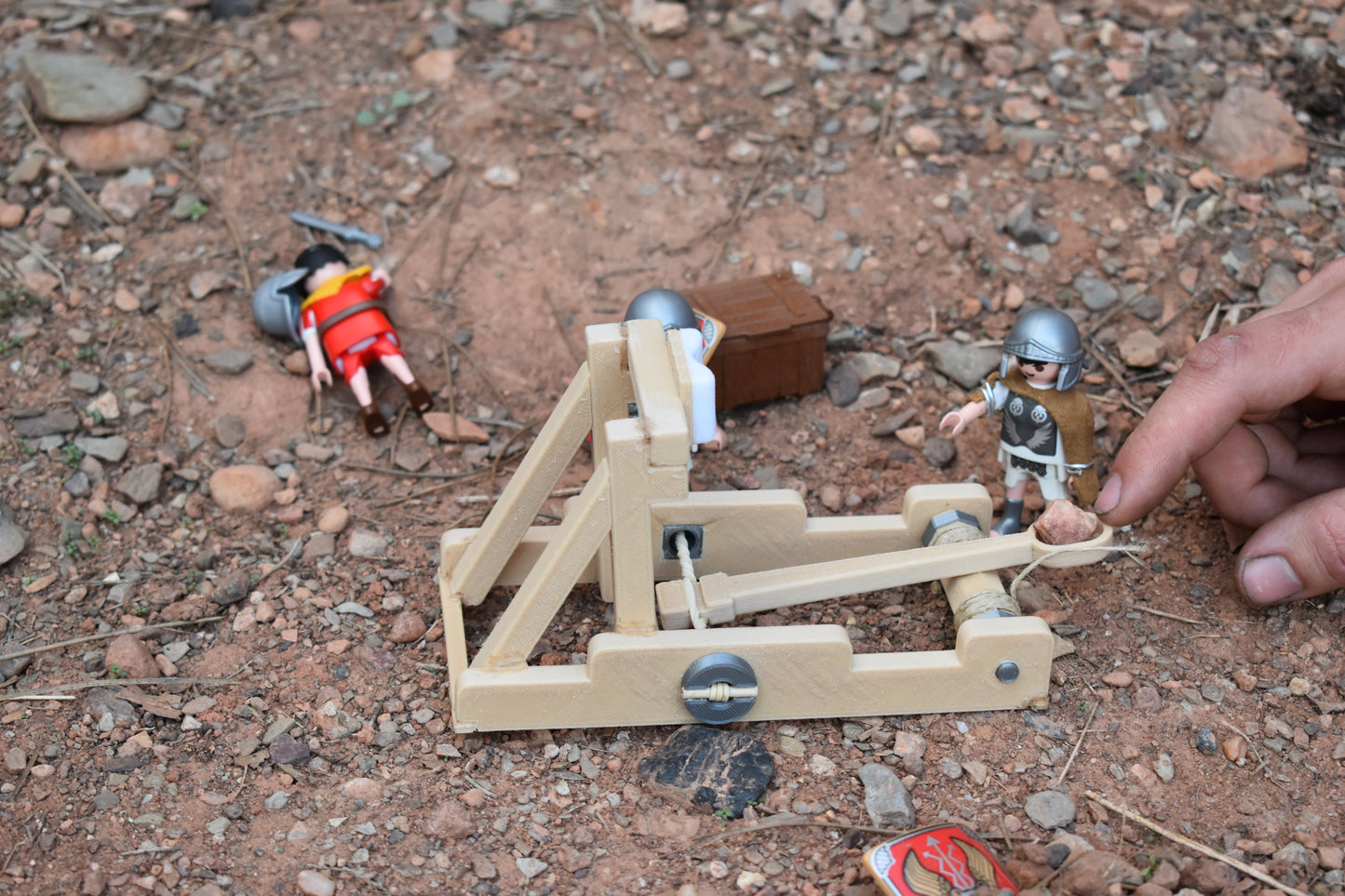 Catapulta romana para Playmobil